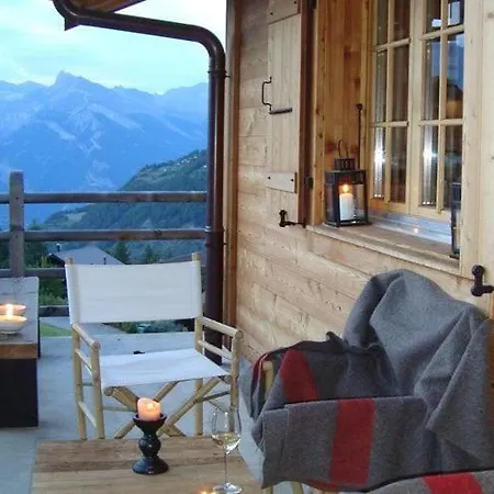 Mountain View Chalet In La Tzoumaz Near Ski Slopes *